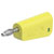 Stäubli 641038-20 LQ-4N-30 jack plug 4mm yel/gr stackable solder connection