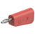 Stäubli 641038-22 LQ-4N-30 Jack plug 4 mm red stackable solder connection