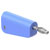 Stäubli 641038-23 LQ-4N-30 Jack plug 4 mm pin blue stackable solder connection