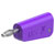 Stäubli 641038-26 LQ-4N-30 jack plug 4 mm pin violet stackable 1 pc