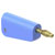 Stäubli 641039-23 Jack plug 4 mm stackable blue self-mounting 1 pc