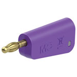 Stäubli 641039-26 LQ-4A-30 jack plug 4mm violet stackable self-mounting
