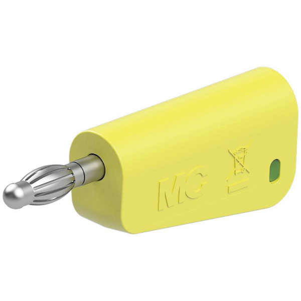 Stäubli 641042-20 LQ-4N-39 Jack plug Pin Ø4mm yel/gr Stackable 1pc