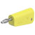 Stäubli 641042-24 LQ-4N-39 jack plug 4mm pin yel stackable solder connect