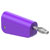 Stäubli 641042-26 LQ-4N-39 jack plug violet 4mm stackable solder pin