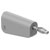 Stäubli 641042-28 LQ-4N-39 jack plug 4mm grey stackable solder connection
