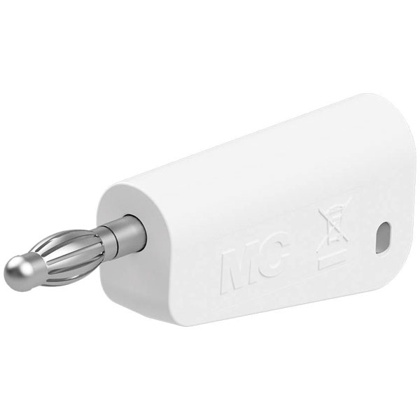 Stäubli 641042-29 LQ-4N-39 jack plug 4mm pin white stackable solde...