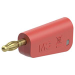 Staubli 641043-22 LQ-4A-39 jack socket 4 mm pin red stackable solder conn