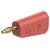 Staubli 641043-22 LQ-4A-39 jack socket 4 mm pin red stackable solder conn