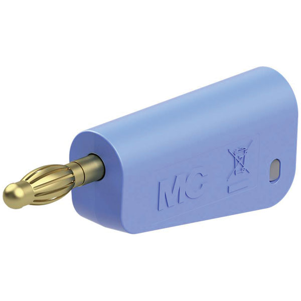 Stäubli 641043-23 LQ-4A-39 jack plug 4mm blue stackable MULTI-LAM 1pc