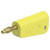 Stäubli 641043-24 LQ-4A-39 jack plug 4 mm pin yel stackable solder connection