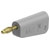 Stäubli 641043-28 LQ-4A-39 Jack plug 4mm Grey 1pc stackable solder connection