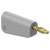 Stäubli 641043-28 LQ-4A-39 Jack plug 4mm Grey 1pc stackable solder connection