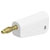 Stäubli 641043-29 LQ-4A-39 jack plug Ø4mm white stackable solder connection