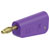 Stäubli 641045-26 LM-4A-39 straight blade plug 4mm violet stackable
