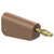 Stäubli 641045-27 LM-4A-39 plug 4mm brown stackable with screw connection
