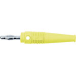Stäubli 649199-24 L-41Q straight blade plug 4mm pin yel axial contact