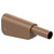 Stäubli 662022-27 SLQ-4N-46 safety plug 4mm pin brown stackable nickel-plated