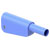 Stäubli 662023-23 SLQ-4A-46 safety plug Ø4 mm blue stackable nickel-plated