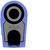 Stäubli 662023-23 SLQ-4A-46 safety plug Ø4 mm blue stackable nickel-plated