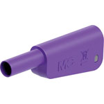 Stäubli 662023-26 SLQ-4A-46 safety plug 4 mm pin violet stackable nickel-plated