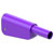 Stäubli 662023-26 SLQ-4A-46 safety plug 4 mm pin violet stackable nickel-plated