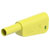 Stäubli 662025-20 SLM-4A-46 straight blade plug 4mm gold-plated yel/gr