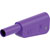 Stäubli 662025-26 SLM-4A-46 safety plug 4mm pin stackable violet gold-plated