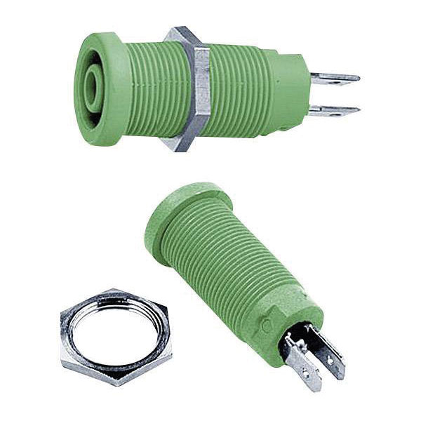 Stäubli 669131-25 XEB-1R safety jack socket 4mm pin gr fully insulated