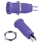 Stäubli 669131-26 XEB-1R safety jack socket 4mm violet fully insulated
