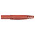 Stäubli 669196-22 XL-410 jack plug 4 mm pin red rigid axial connector