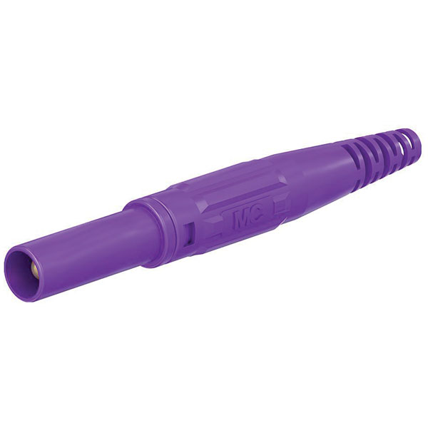 Stäubli 669196-26 XL-410 jack plug 4 mm straight violet 1 pc rigid...