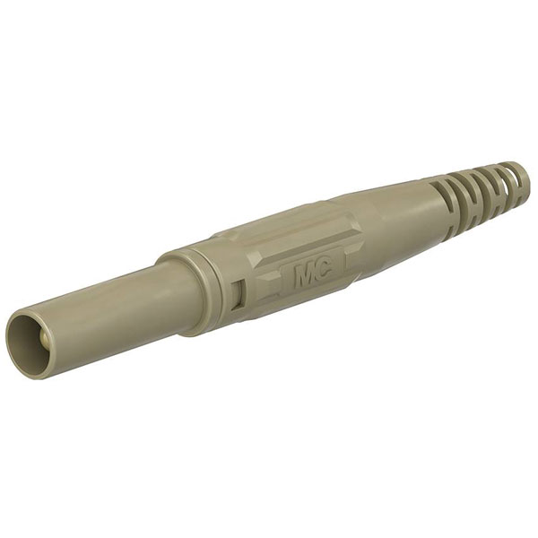 Stäubli 669196-27 XL-410 jack plug 4mm brown self-assembly test le...