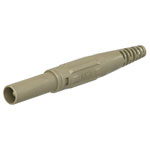 Stäubli 669196-27 XL-410 jack plug 4mm brown self-assembly test lead connector