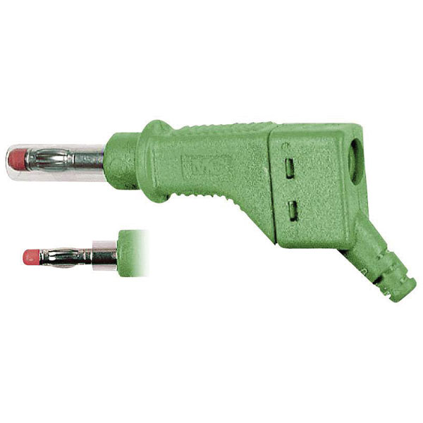 Stäubli 669328-25 Straight blade plug 4 mm pin gr 600 V CAT II 1 pc