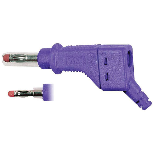 Stäubli 669328-26 XZGL-425 straight plug 4 mm violet self-assembly...