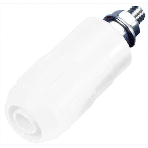 Stäubli 669684-29 XUB-G jack socket 4mm pin white insulated 1 pc