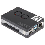 Joy-it Housing case for Raspberry Pi 4B board with built in fans