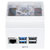 Joy-it Housing case for Raspberry Pi 5 board for DIN rail with fan White