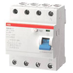 ABB 2CSF204123R1630 F200 RCCB 4-Pin 63A 0.03A 230V Earth Fault Protection