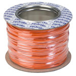 Rapid GW010325 Equipment Wire Single Core 1/0.6 Orange (Reel of 100m)