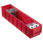 Allit 456541 Regal-Industriebox Storage Bin L400xW91xH81mm Red 1pc