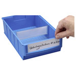Allit 456597 ProfiPlus Storage Bin Labels White Transparent 20 pcs