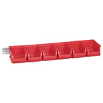 Allit 457060 Storage Bin Red 615x165x75mm Stackable High Load Capacity