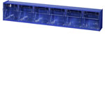 Allit 464440 VarioPlus Box Organiser Blue/Transparent 600x115x95mm