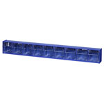 Allit 464450 VarioPlus Box Organiser 9 Blue Transparent Removable Pour