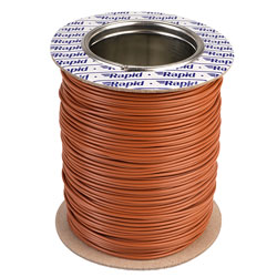 Rapid GW010910 100m Reel Brown 16/0.2 Wire