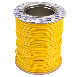 Rapid GW010950 100m Reel Yellow 16/0.2 Wire