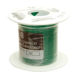 Alpha Wire 3050 GR005 UL1007 Hook Up Wire Green 24AWG (30.5m Reel)