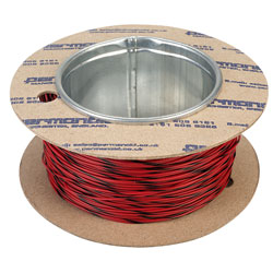 Rapid 100m Reel Red/black 7/0.2mm Wire